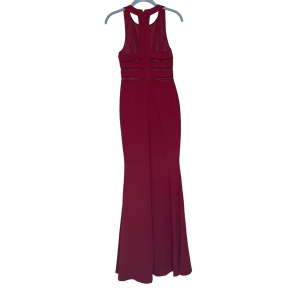 Lulus dress the power of wow formal maxi floor length gown small dark cherry red - Picture 4 of 8